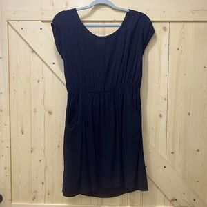 Mossimo Black Scoop Neck Midi Dress